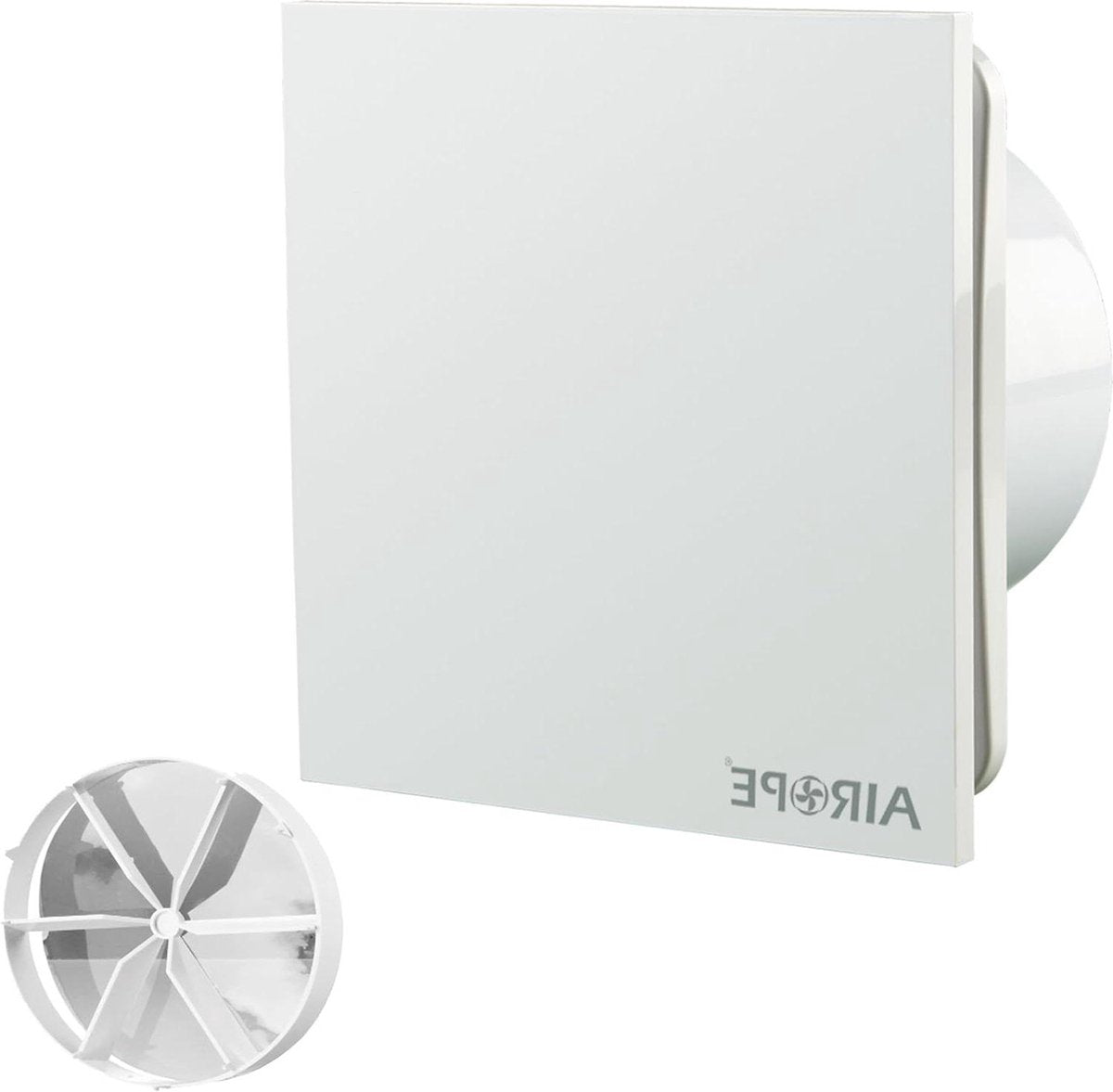 Badkamer Ventilator 100mm - VMC luchtafzuiger met terugslagklep - laag stroomverbruik - voor badkamer keuken - kantoor toilet - stil