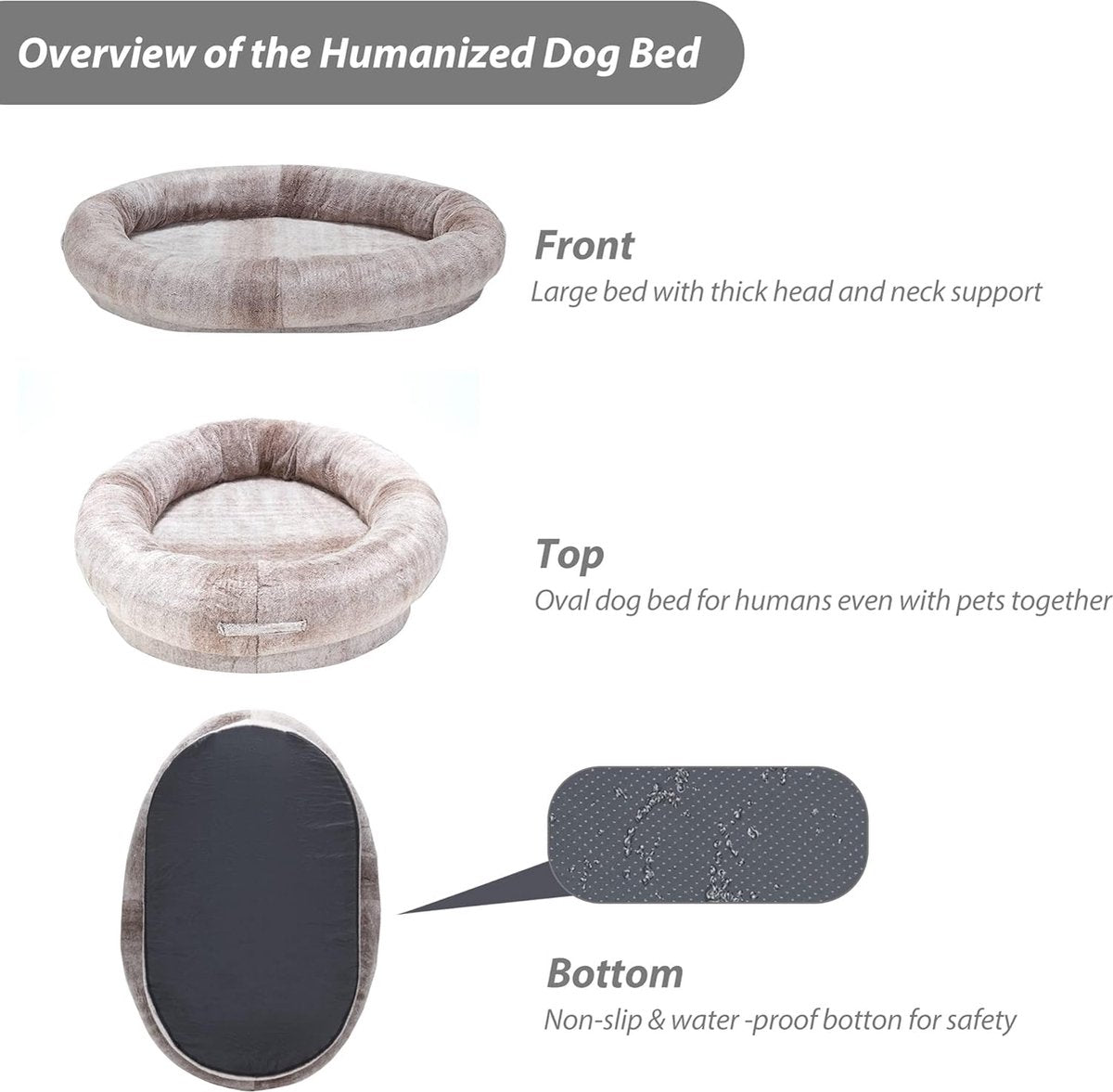 Human Dog Bed - Dog Bed for Humans - Humans and Pets - Sleeping Bed - Bean Bag - Bean Bag Bed