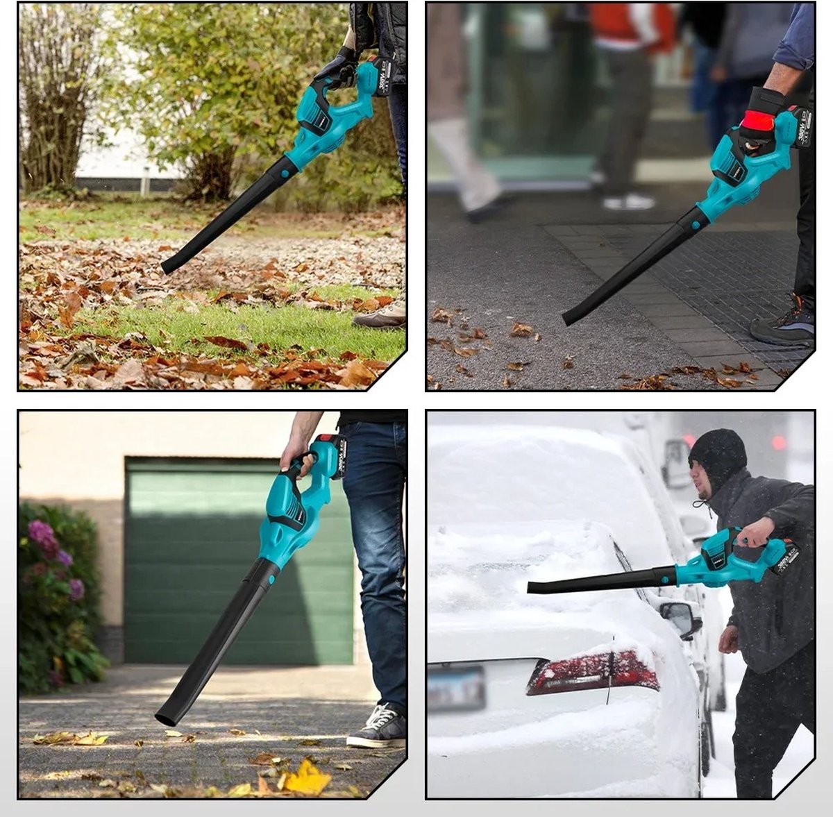 Bladblazer - 2000W - Inclusief 2 accu's - Tuingereedschap - Draadloos - Handheld - 18000rpm