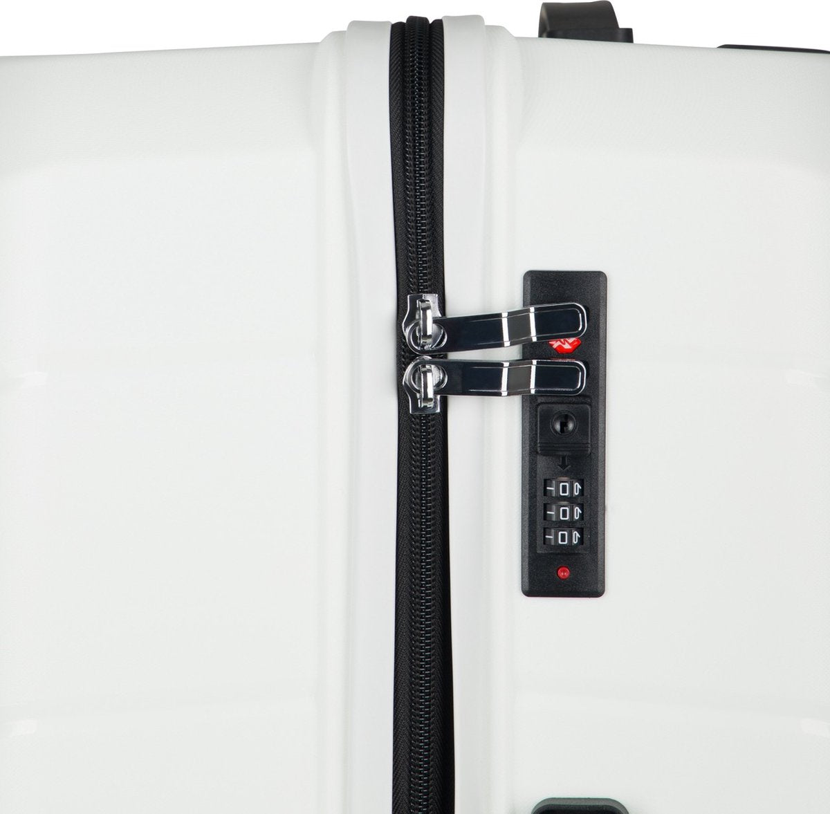 Traveller Set - 2xL Reiskoffers 28' - 93L - 75x49x30 cm - Lichtgewicht Harde Koffers - Wit - Met Ingebouwd TSA Slot - Perfect voor Lange Vakanties