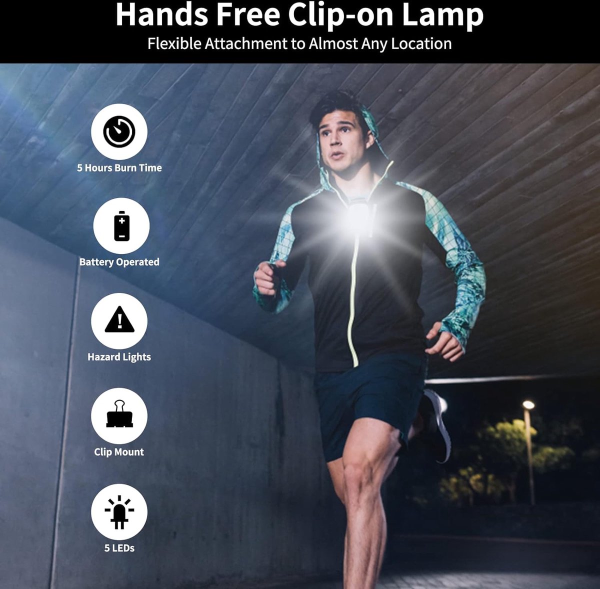 Running lights - Chest light - Running chest light - Walker chest light - USB rechargeable