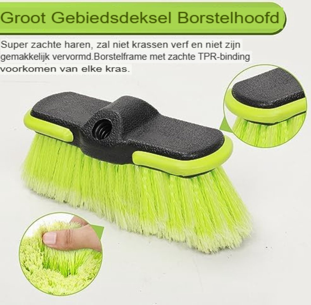 Telescopische Wasborstel - Uitschuifbare Wasborstel - Waterbezem Met Uitschuifbare Steel - Waterborstel