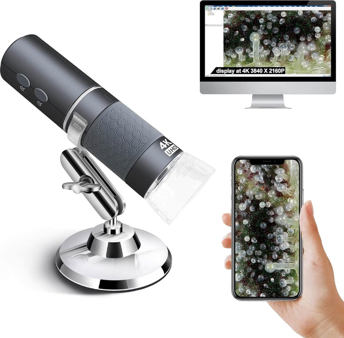 Microscope - Science - Digital Microscope - Incl. Camera - Smartphone compatible - Electric