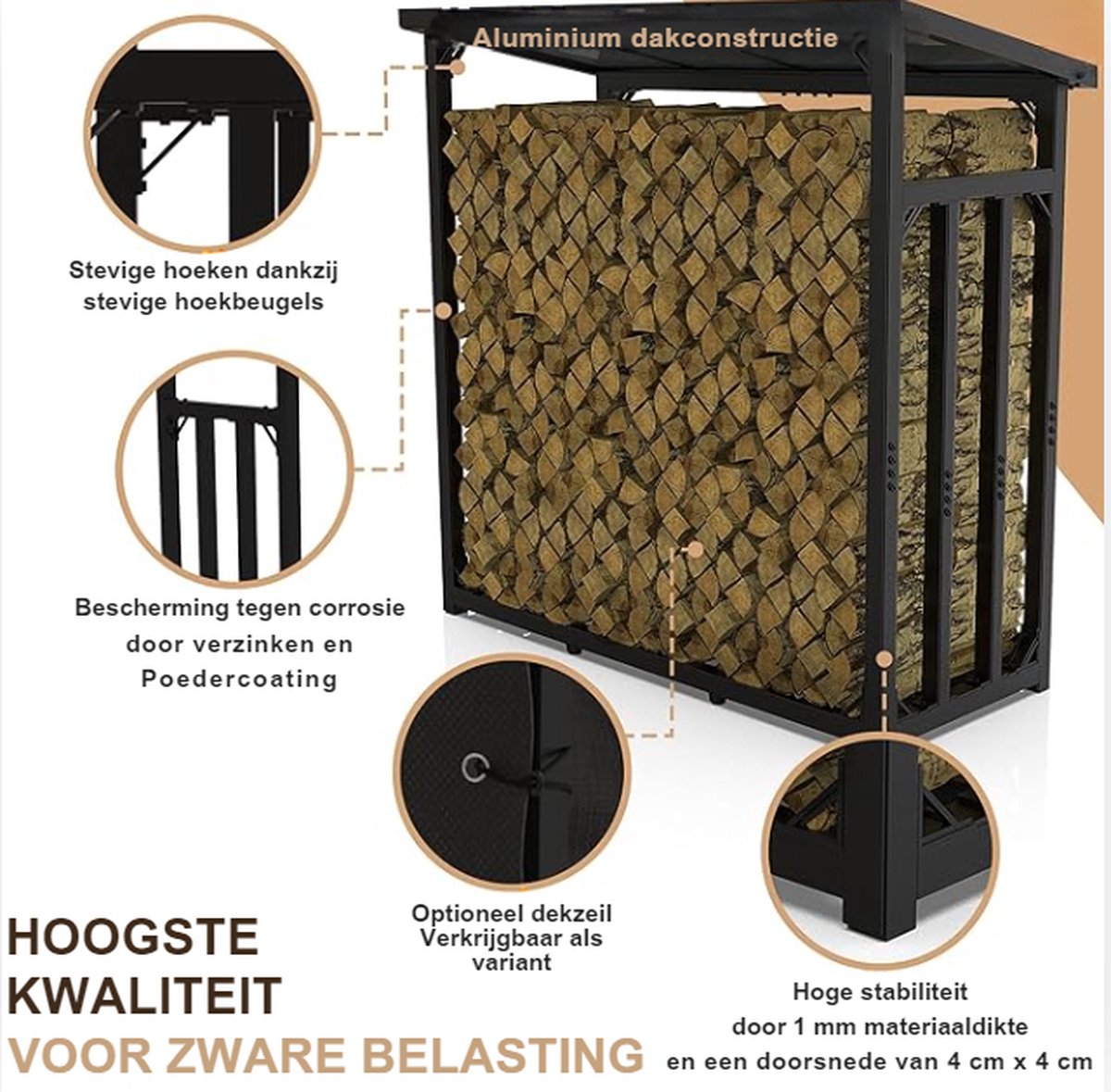 Firewood Rack - Firewood Storage - Indoor - Outdoor