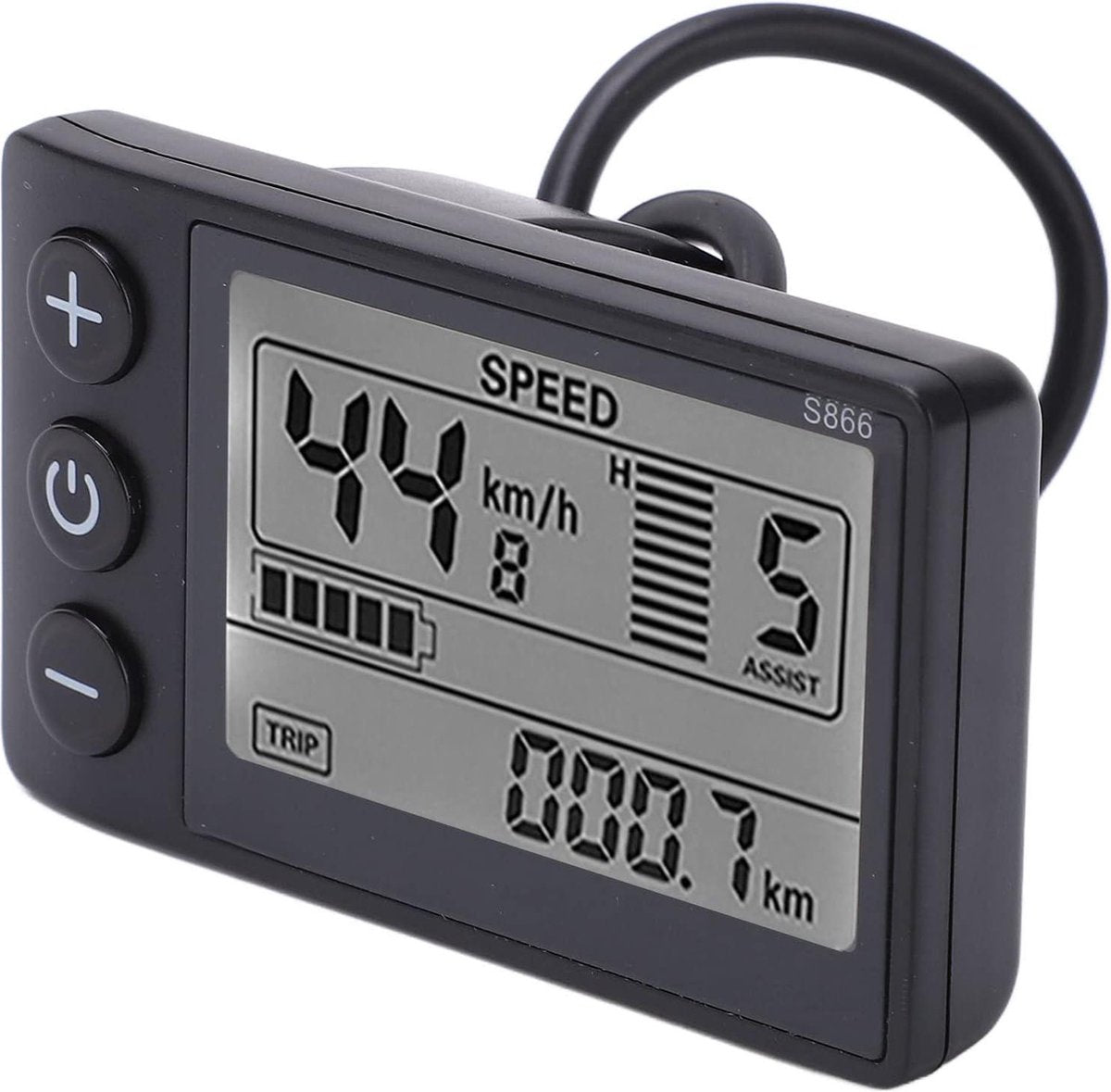 Bedieningspaneel elektrische fiets S866 LCD-scherm S900 display multi-informatie meter 24V 36V 48V - Waterdichte stekker