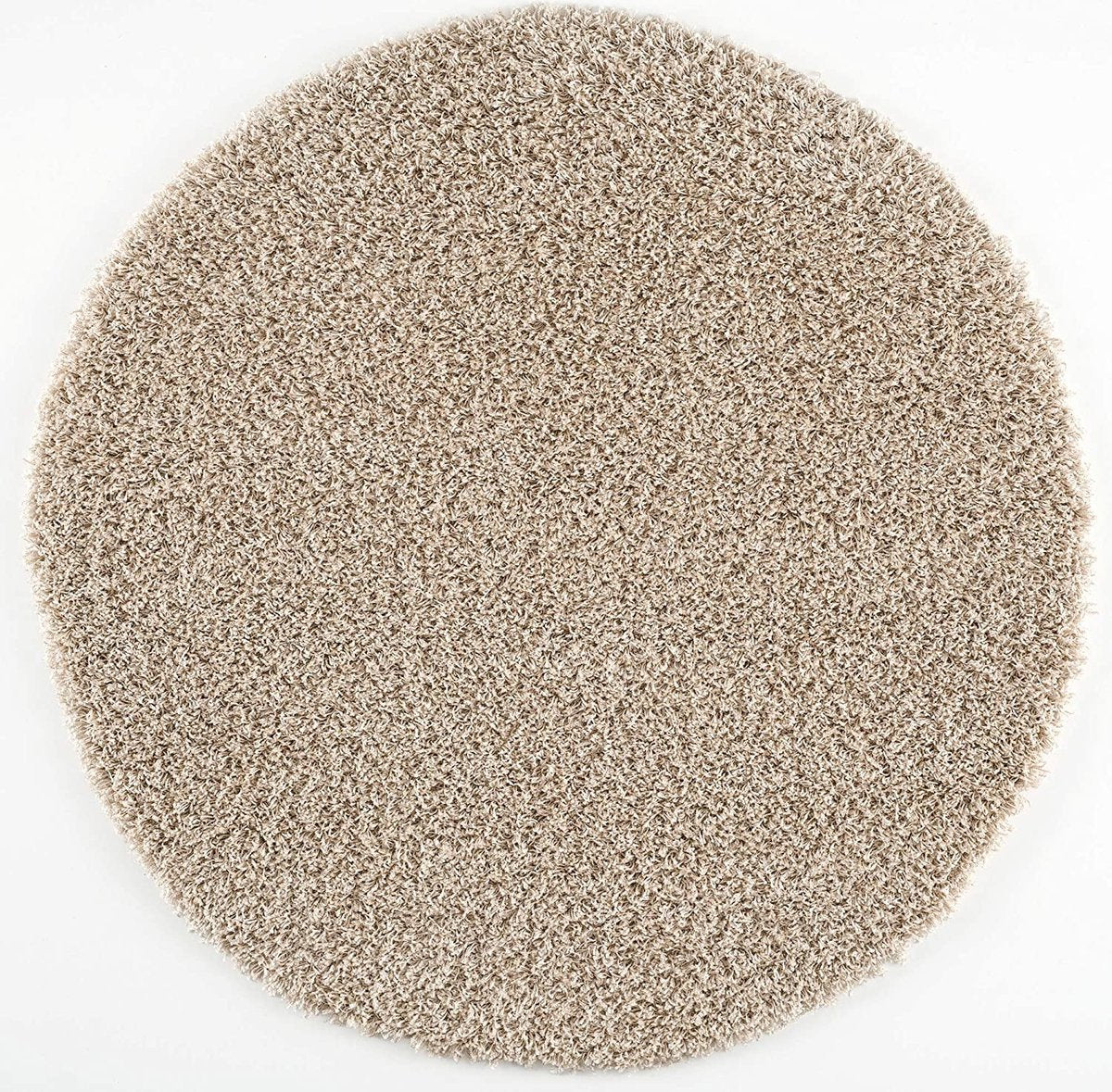 Loca Shaggy Vloerkleed Beige - 240 CM - Hoogpolig Vloerkleed - Tapijt Woonkamer, Slaapkamer
