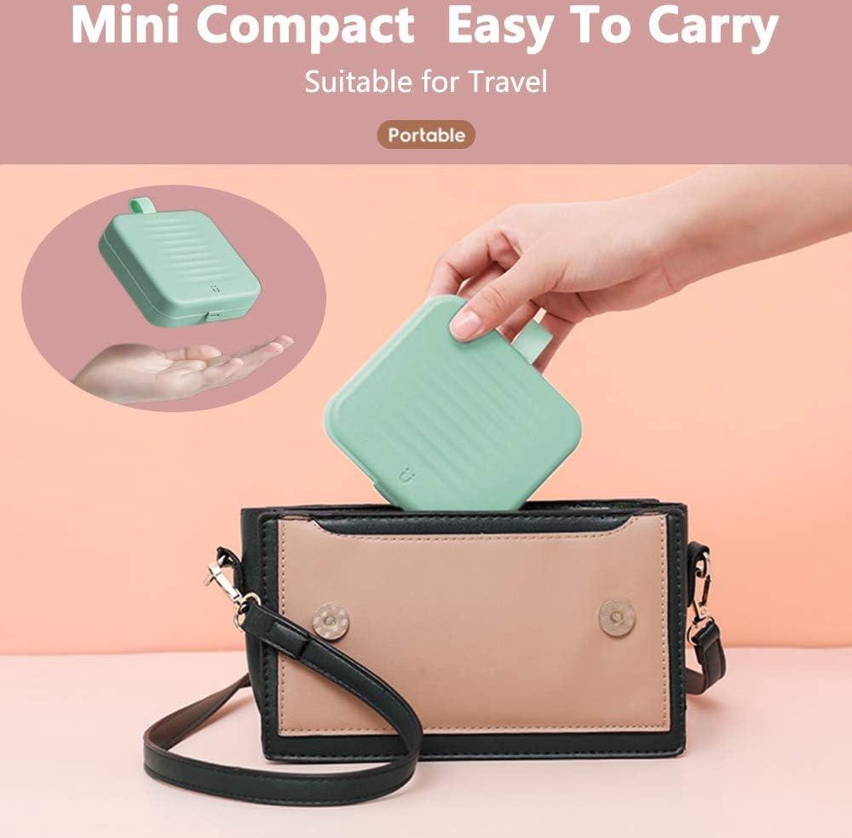 Magnetic Sewing Box Portable Travel Household Emergency Small Sewing Accessories Storage Box - Green camping for beginners