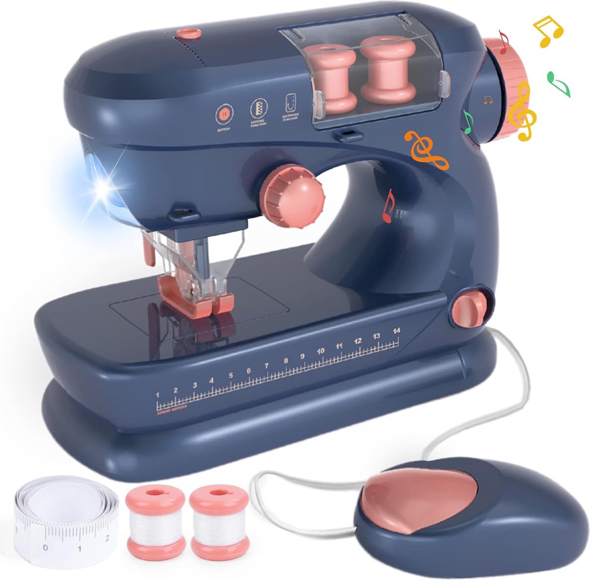 Children's sewing machine - Sewing machine - From 8 years - 20 x 8.5 x 15.5 CM - Blue