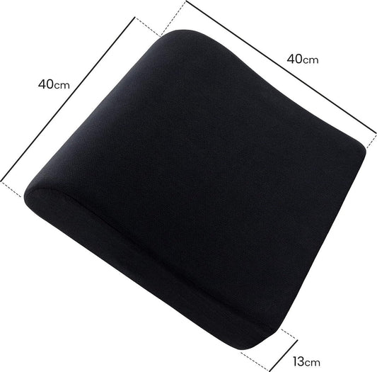 Comfortabele Stoelverhoger Volwassenen - OEKO-TEX hoes - Vormvast, 13 cm dik zitkussen - Perfect voor autostoel, bureaustoelkussen, opstahulp - Premium stoelkussen verhoging
