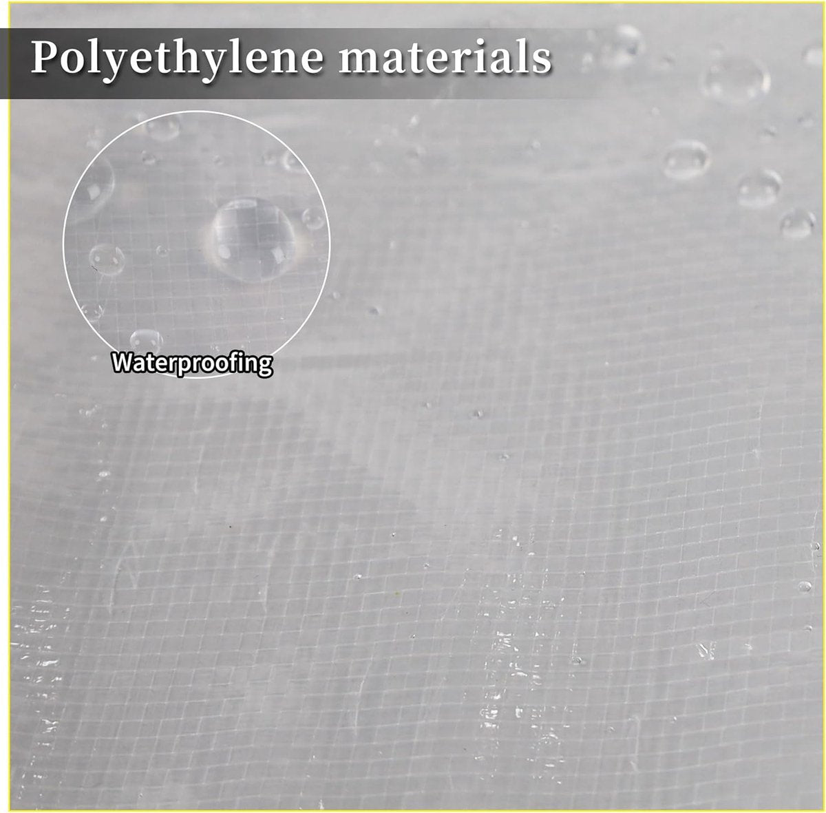 Garden furniture covers, waterproof round garden table cover, 163 x 71 cm diameter, transparent polyethylene outdoor cover, table and chair protection