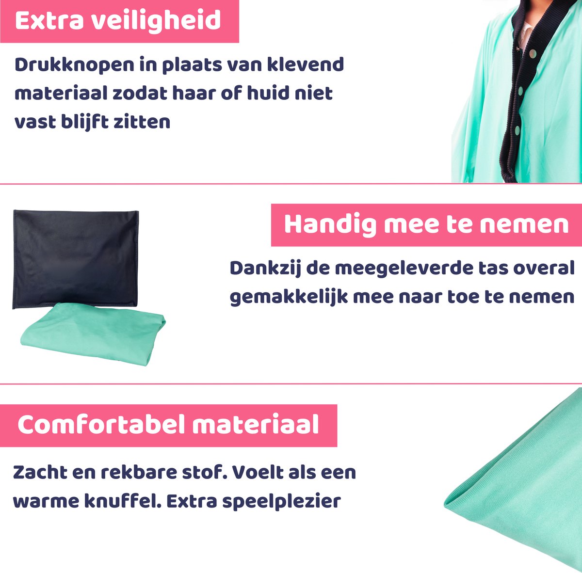 Sensorische Body Sock - Sensory Body Sock - Angst - Verzwaringsdeken - Groen S - Sensorisch Speelgoed - ADHD - Speelgoed - Verzwaringsknuffel - Verzwaringsvest