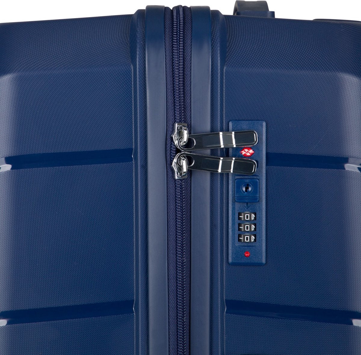 Traveller M-Series Reiskoffer 24" - 65L - 66x43x26 cm - Lichtgewicht Harde Koffer - Blauw - Met Ingebouwd TSA Slot - Voor Vliegtuig en Vakanties