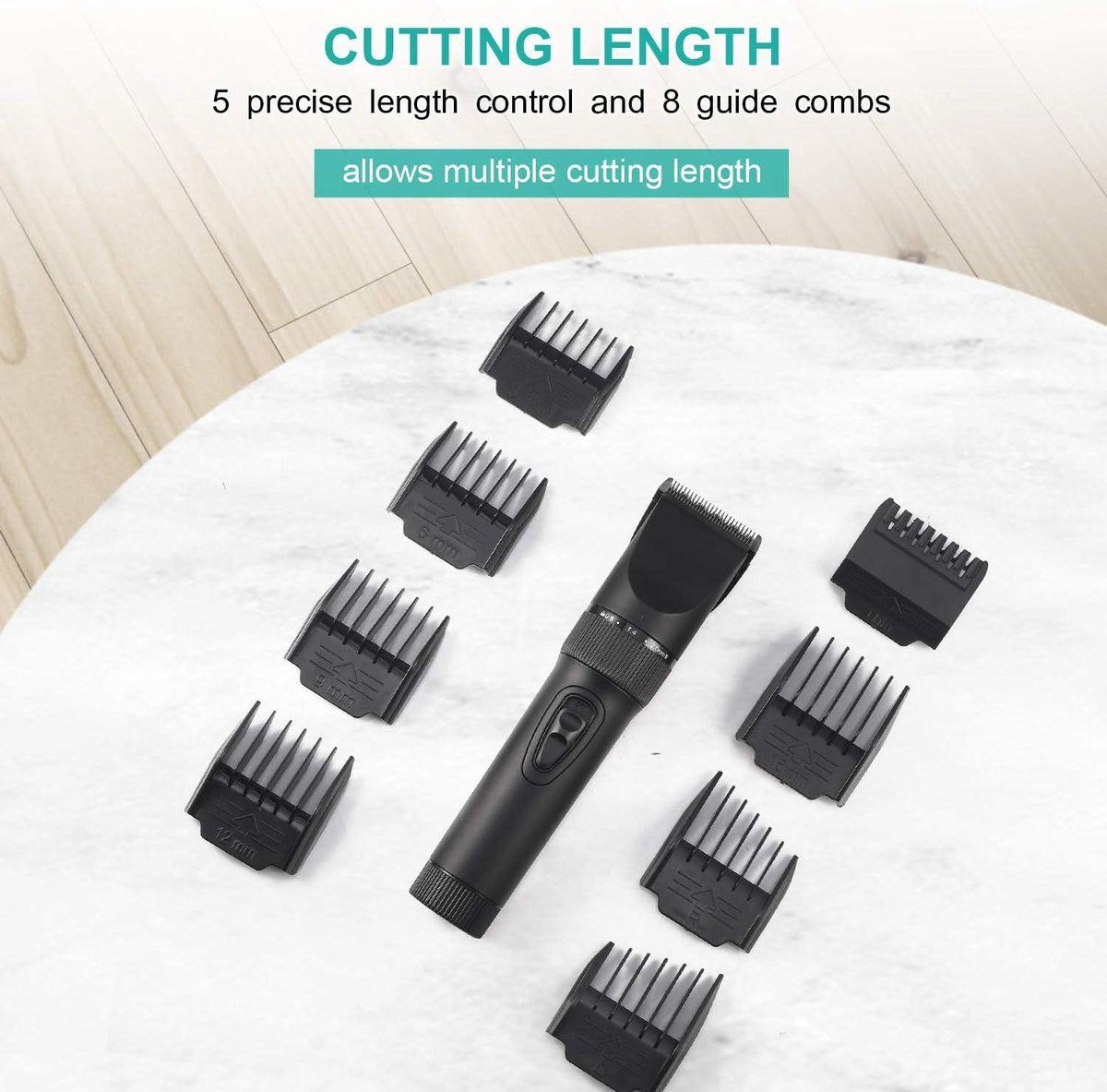 Baardtrimmer professionele tondeuse - tondeuse voor mannen - precisietrimmer voor mannen - lange tondeuse - scheerapparaatset voor kinderen - gezinnen - USB oplaadbaar Baardtrimmer
