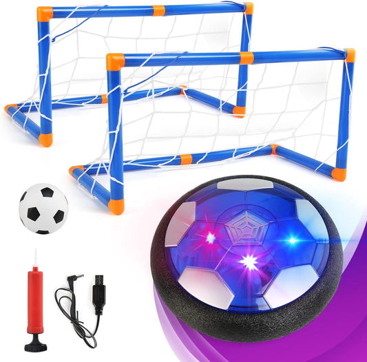Hover Soccer - Set - Rechargeable - LED Light - Air Soccer - Hover Football - Air Football - Indoor Toy - For Kids - Football