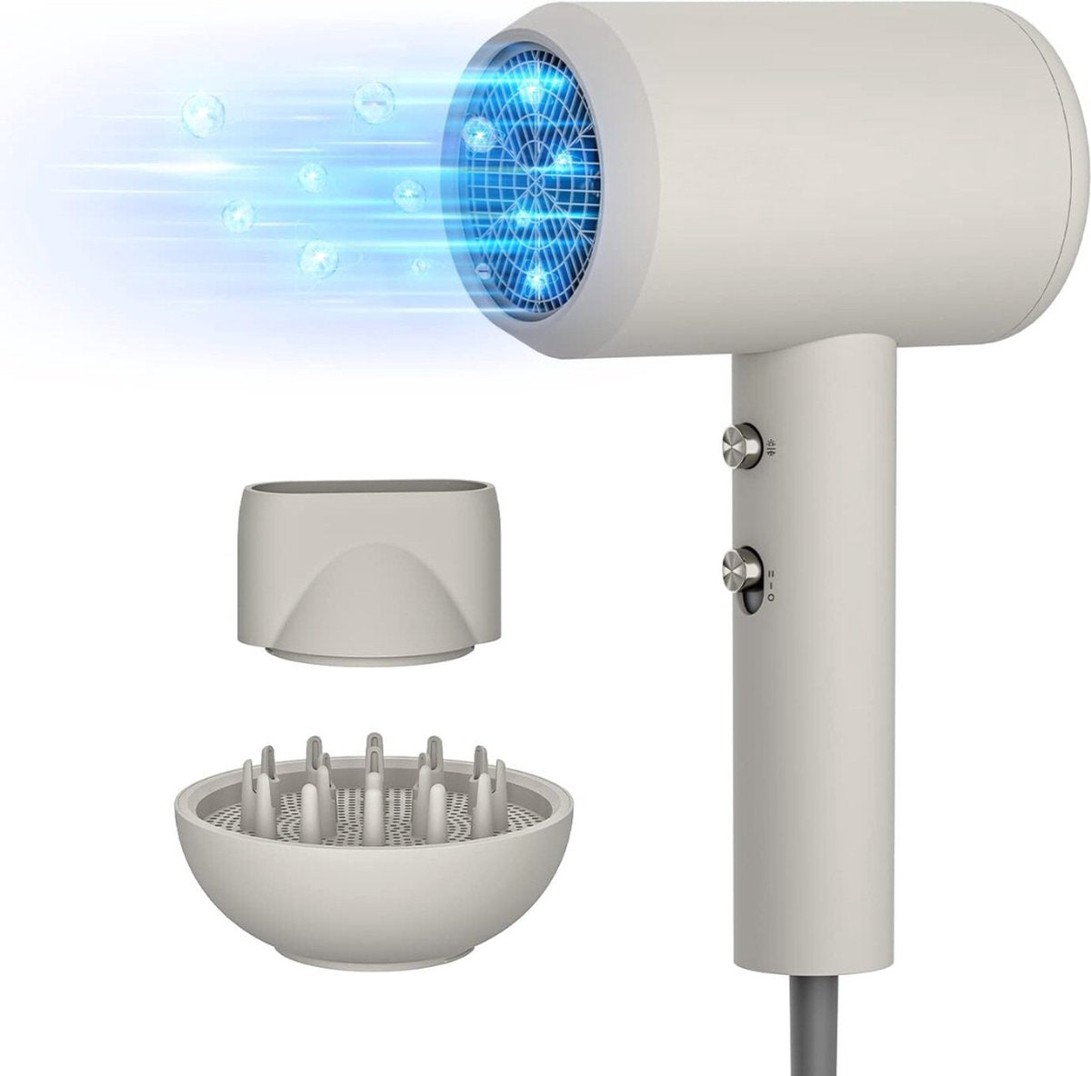 Föhn - Föhn met diffuser - Haardroger - Föhn met diffuser voor krullen - Föhn krullen - Föhn met diffuser voor krullen