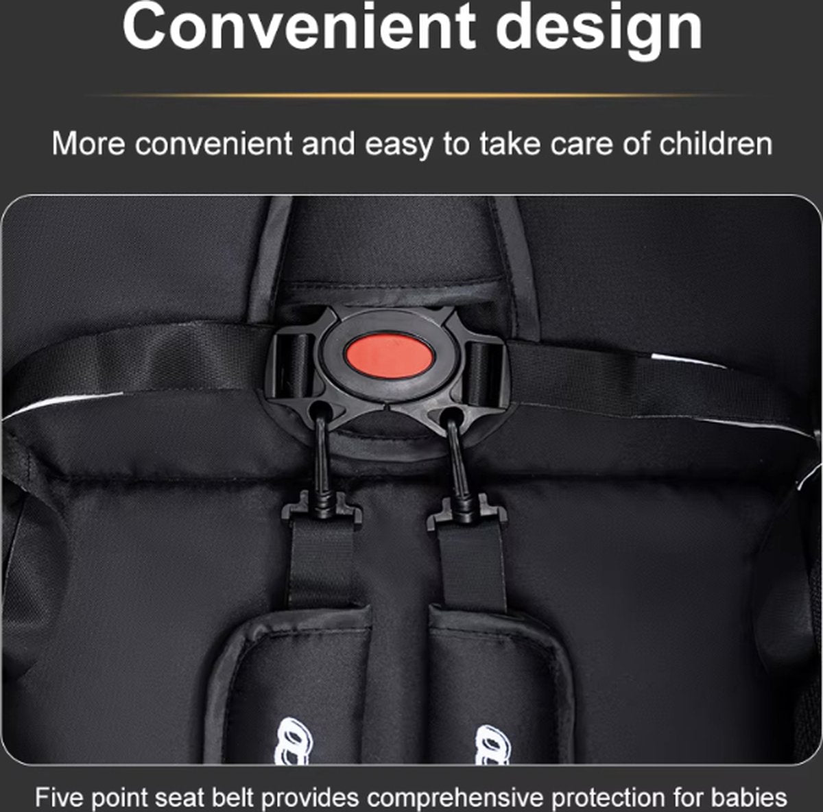 J&R Kinderwagen 3 in 1 - Kinderwagen - Wiegje - Buggy - Autostoel - Opvouwbaar - Aluminium frame - Roze - Zwart