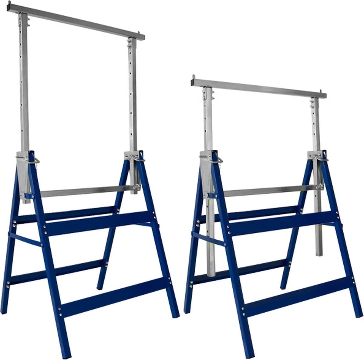 Metal Trestles - Height adjustable - Up to 200kg - 2 pieces