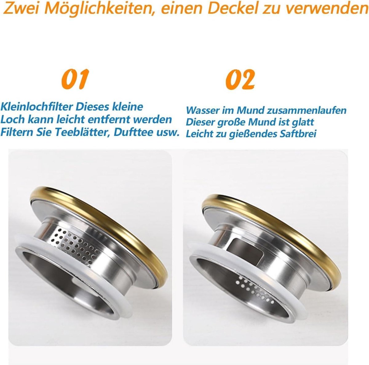 Waterkaraf - Waterkan 2,2 liter roestvrijstalen deksel druppelvrije glazen kan hittebestendig explosiebestendig amberkleurig glas waterkan koelkastbestendig