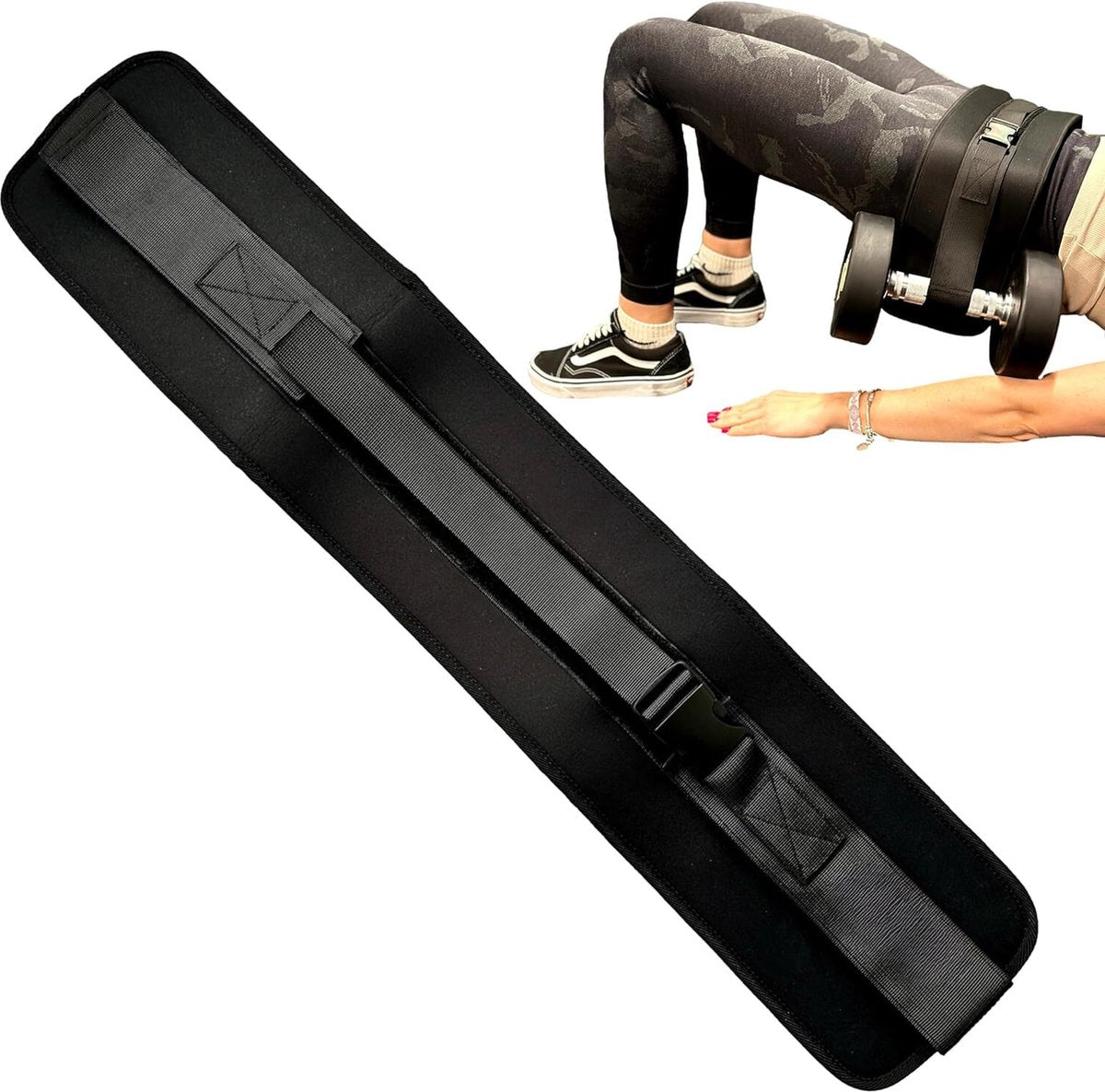 Equivera Hip Thrust Belt - Gewichtsgordel - Gewicht Riem - Voor Thuis & Sportschool - Krachttraining