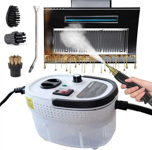 Hogedrukreiniger - Stoomreiniger - Huishoudelijk - Voor Keuken - Voor Badkamer - 2500W - Stoomslandlengte 2,2m - 900ml watertank