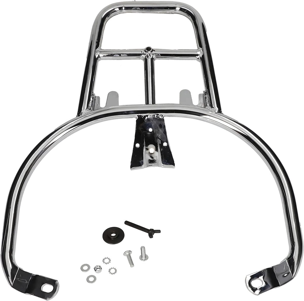 Rear carrier top case for Vespa Primavera, Sprint chrome
