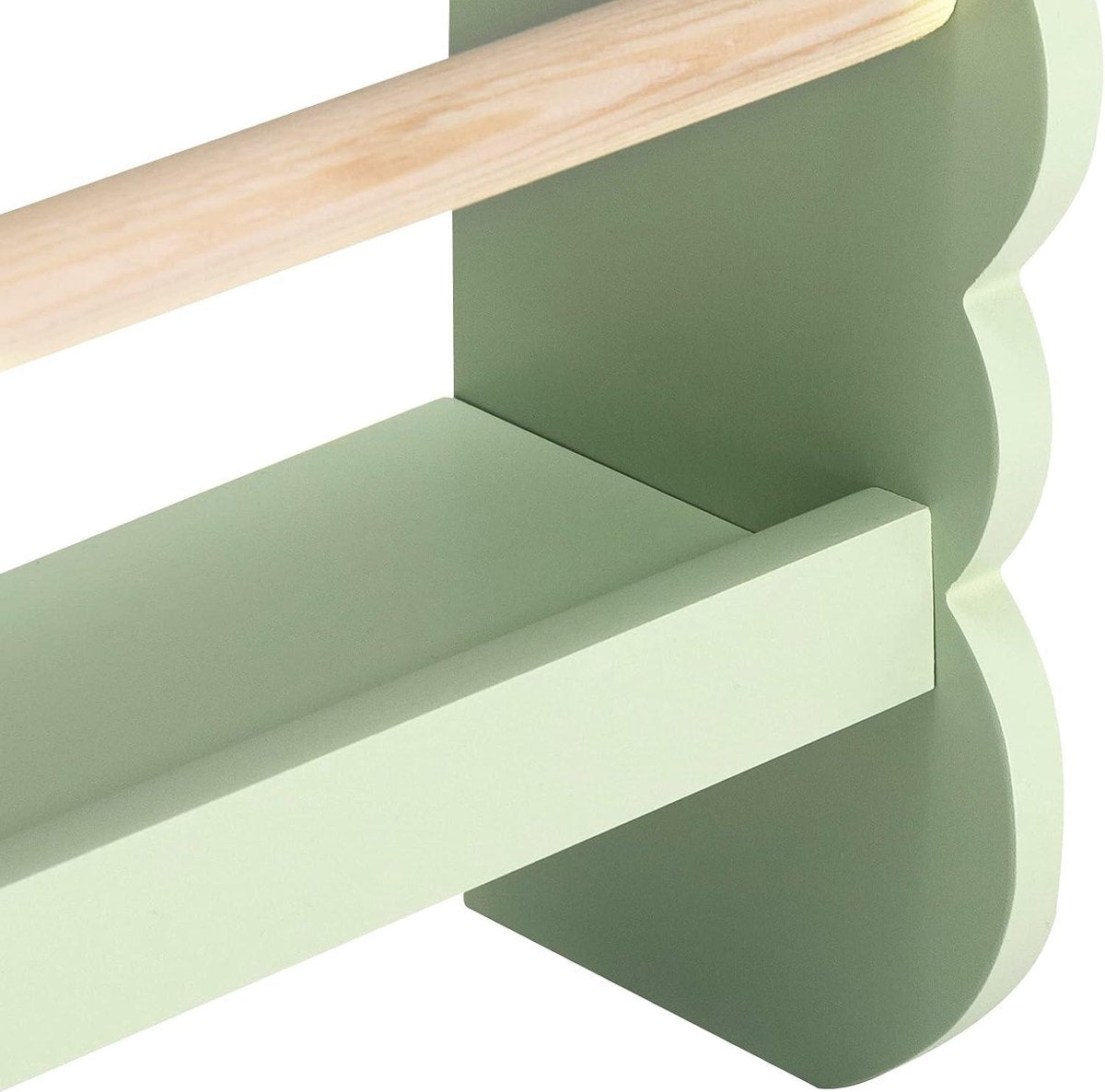 Children's bookcase wall shelf with 3 shelves - storage for books - pine wood E1 MDF - journey to the forest - children's room playroom toy cabinet