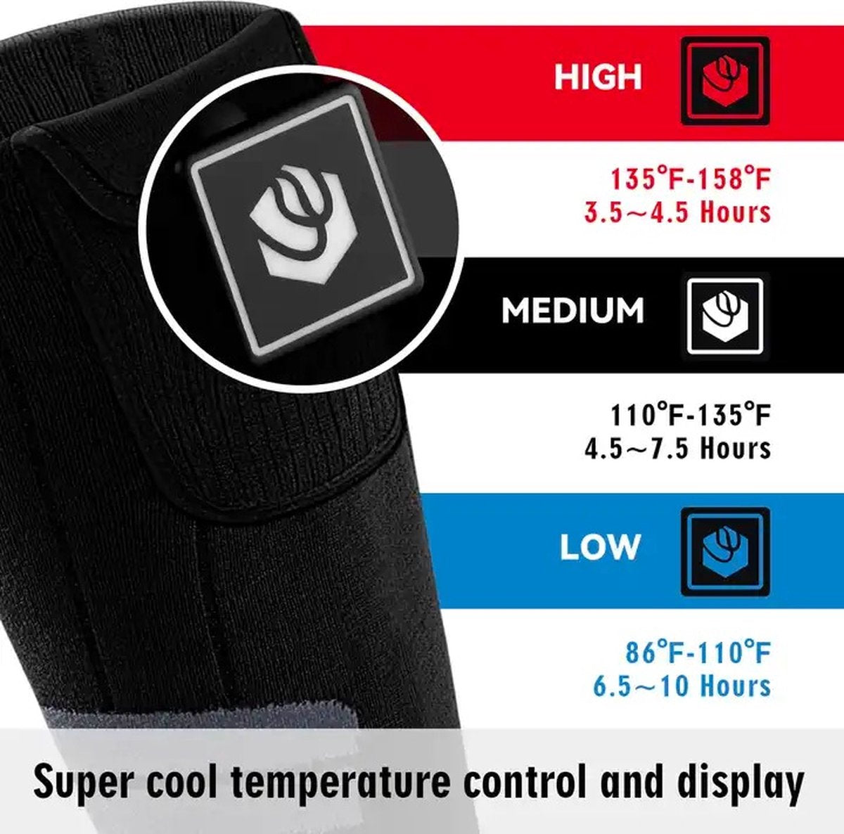Wasato - Heated socks one size fits all - Electric foot warmer - Heated socks electric - Electrically heated socks - Electric foot warmer - Heated socks with battery