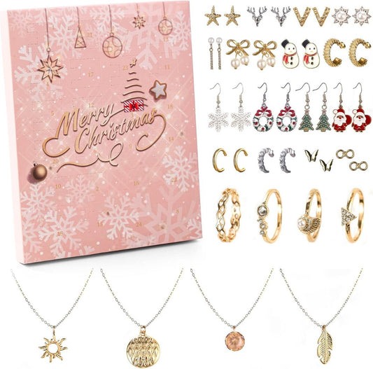 Adventskalender 2023 - voor vrouwen - diverse sieraden - ketting - ringen