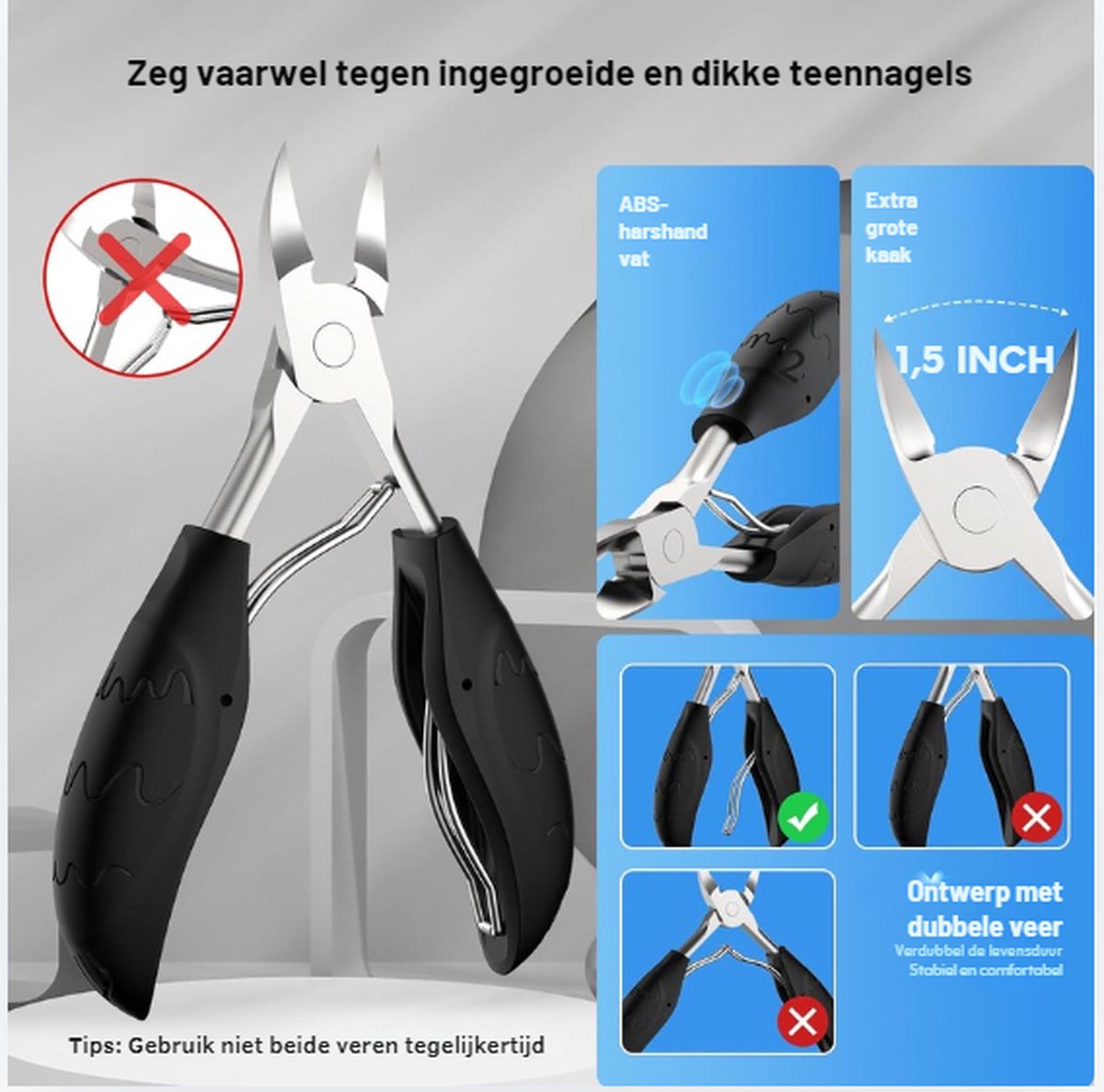 Manicure Set - Nagelknipper - Nagelschaar - Nagelset - Kalknagel - Ingegroeide Teennagel - Vijl - Nageltang