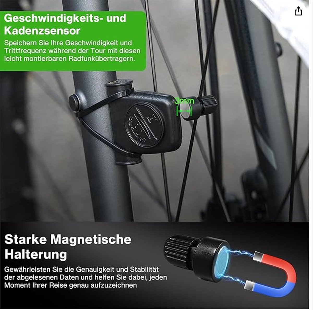 Fiets Kilometerteller - Fietscomputer - Snelheidsmeter - Draadloos - Waterdicht - Fietsaccessoires - LCD-scherm - Stopwatch - Eenvoudige Installatie - 31 Functies - Universeel - Zwart