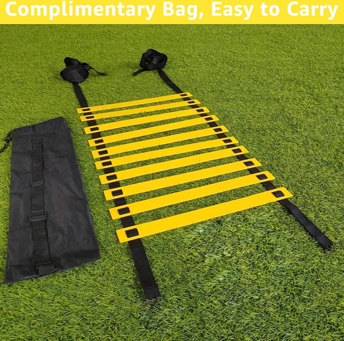 Football Training Equipment - Football Training - Football Coach - Football Gear - Football Training Items - Football Agility Ladder - Speed Ladder Football - Improve your football skills!