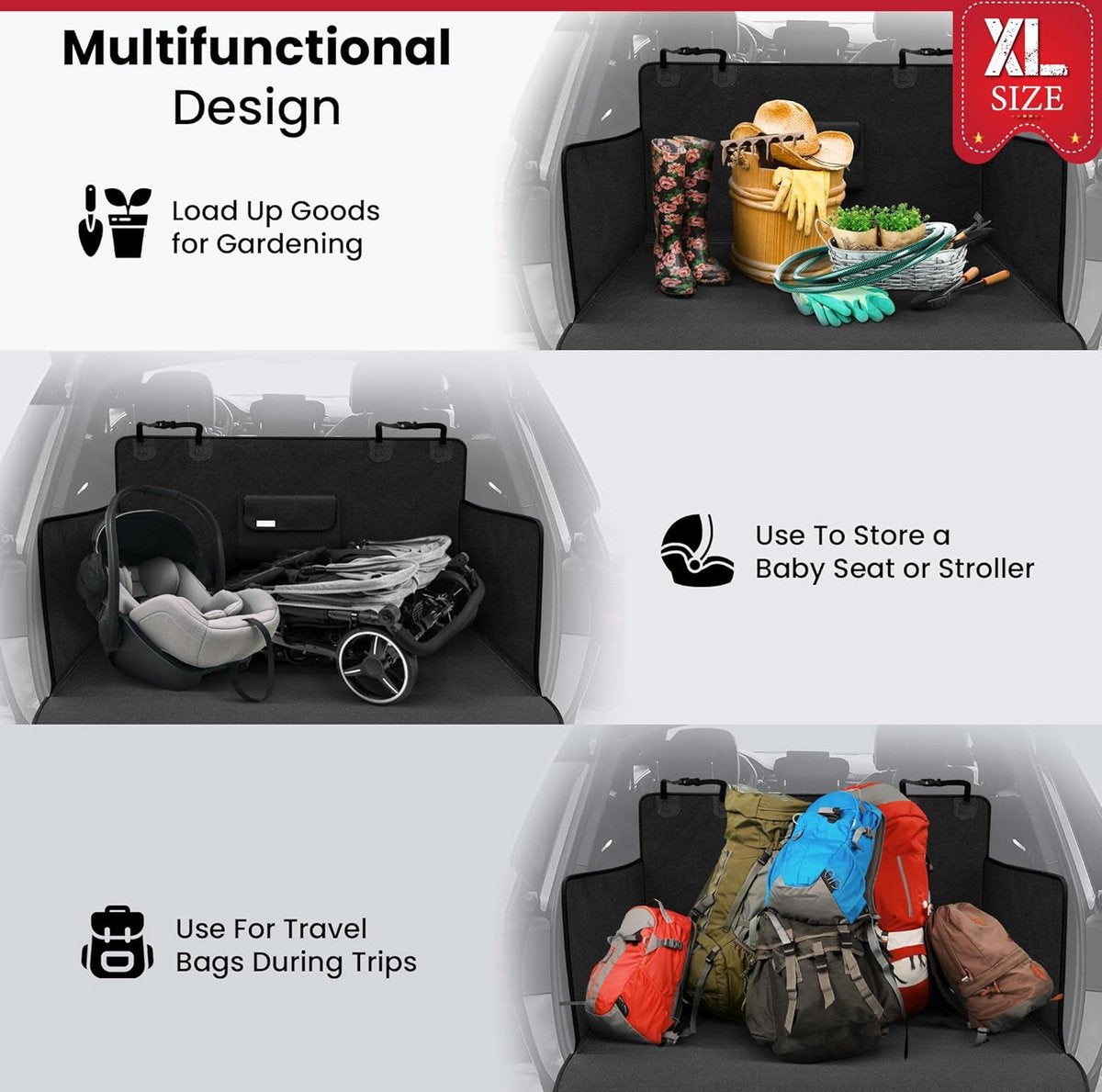 Dog Blanket Car Protective Cover for Back Seat/Trunk Bag Transport Bag - Dogs, Car Protection, Trunk Protection, Side Protection, Waterproof, Washable, Protective, Soft, Non-slip, Trunk