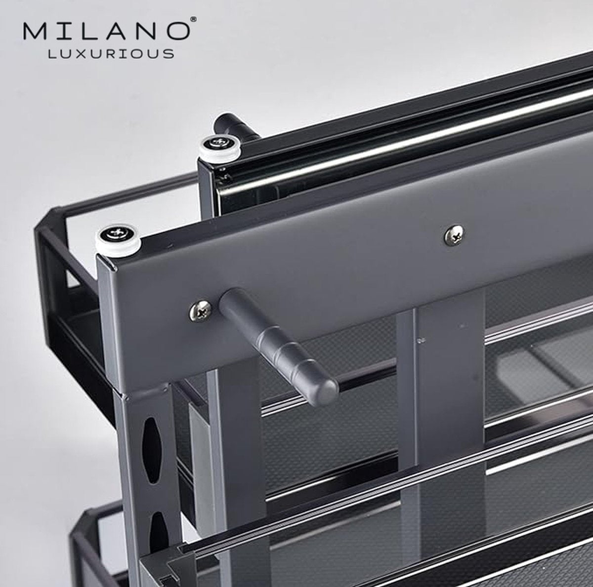Milano Luxurious® Magic Corner - Kitchen Cabinet Organizers - Pull-out Kitchen Cabinet