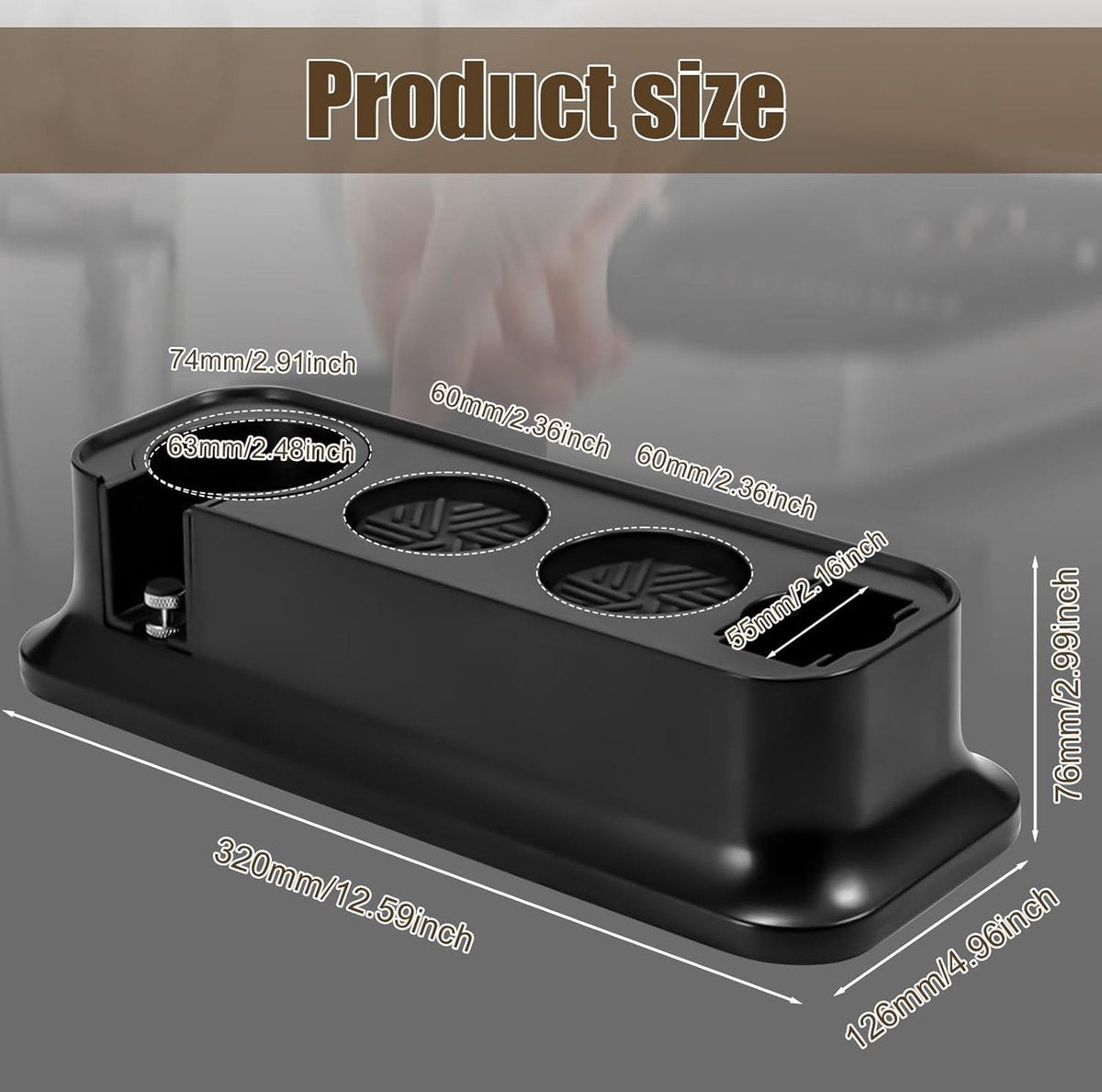Espresso Tamper Station voor Organisatie en Stabiliteit, 51mm / 54mm / 58mm, ABS Koffie Accessoires