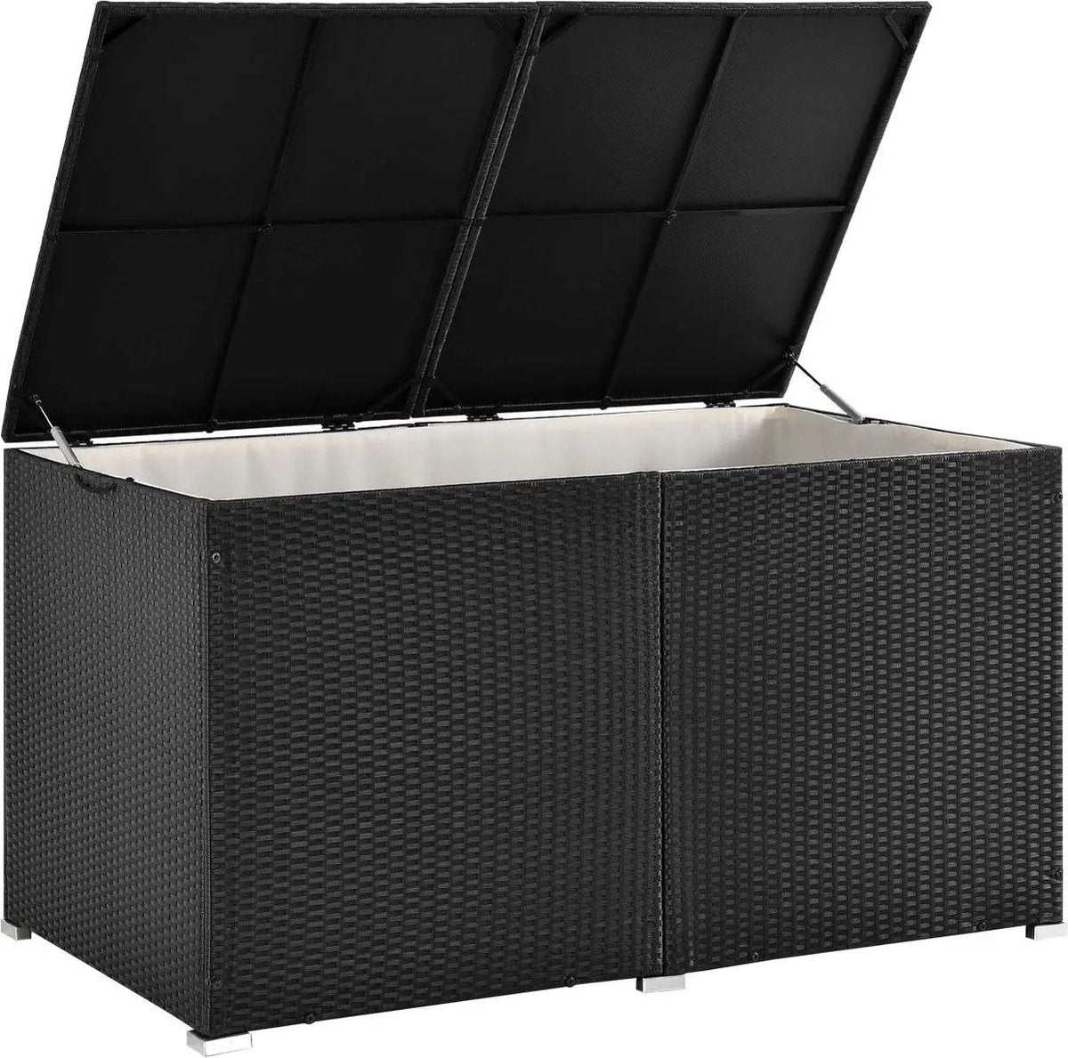 Polyrotan opbergbox Ikaria 950 ltr Zwart