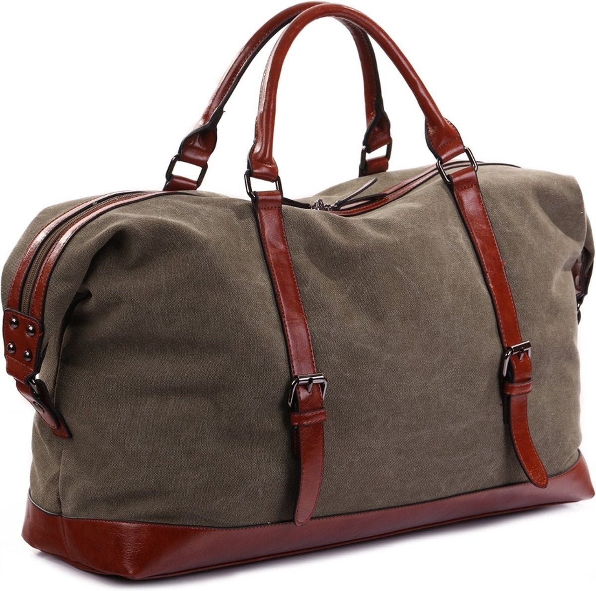 Ines Delaure - Weekendtas - Weekender - Reistas - Sporttas - 35 liter - Kaki