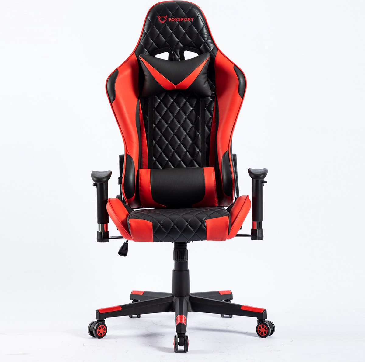 Seven Comfort - Game Stoel - Gaming Stoel - Gaming Chair - Zwart - Bureaustoel Met Nekkussen & Verstelbaar Rugkussen - Instelbare Zithoogte