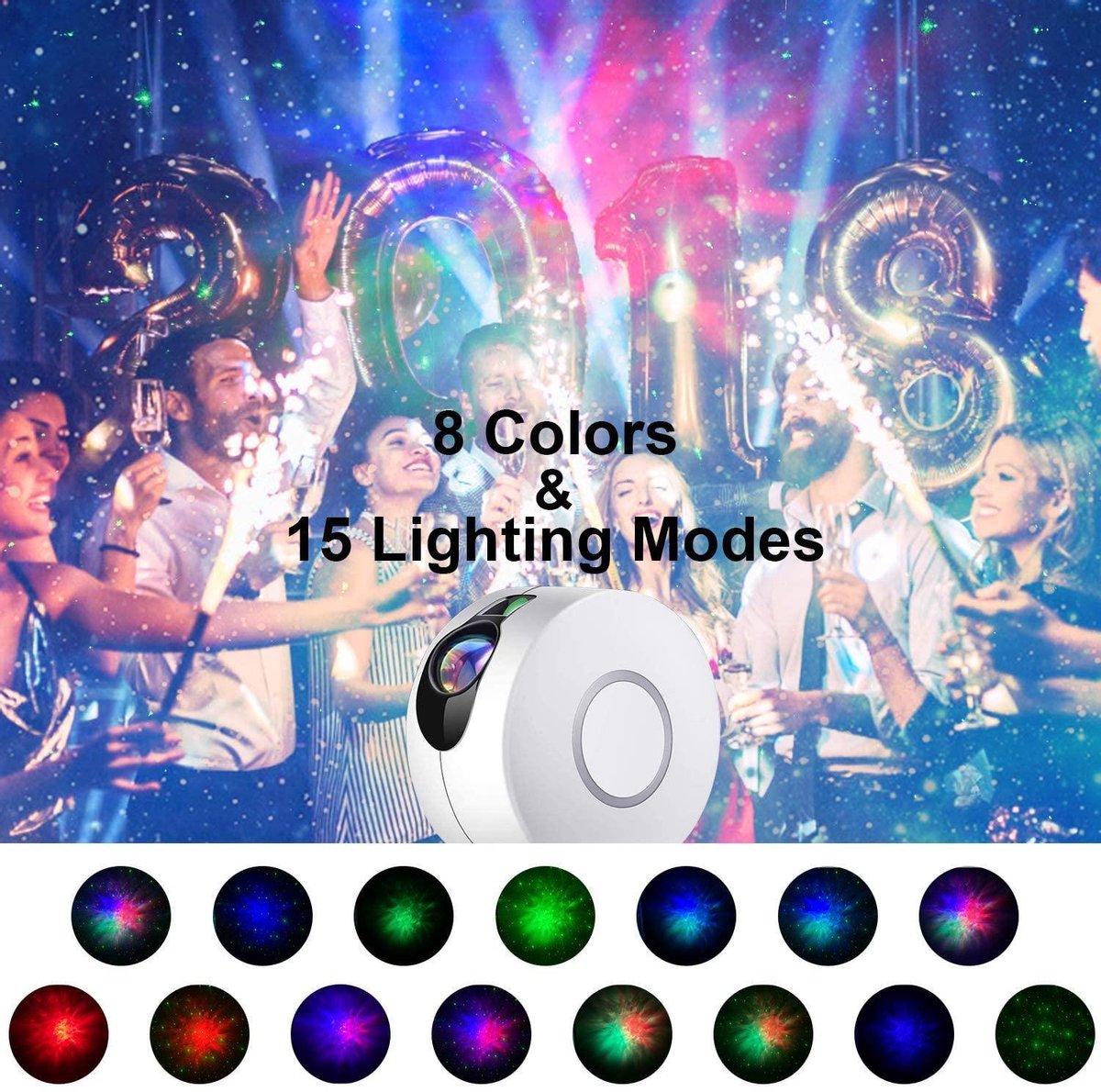 Sterren Projector - Projectielamp - Galaxy Projector - Sterrenprojector - Nachtlamp - Sterrenhemel - LED Lamp - Wit