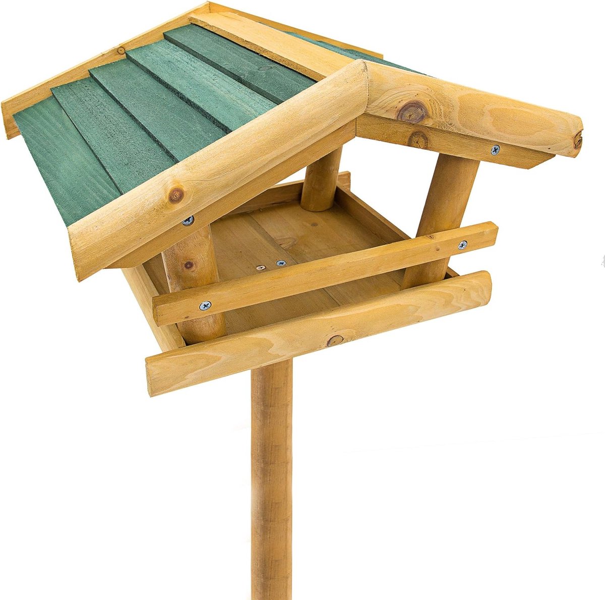 Birdhouse on Pole - Feeder House on Pole - Birdhouse on Stand - Standing Birdhouse - Perfect for Spring