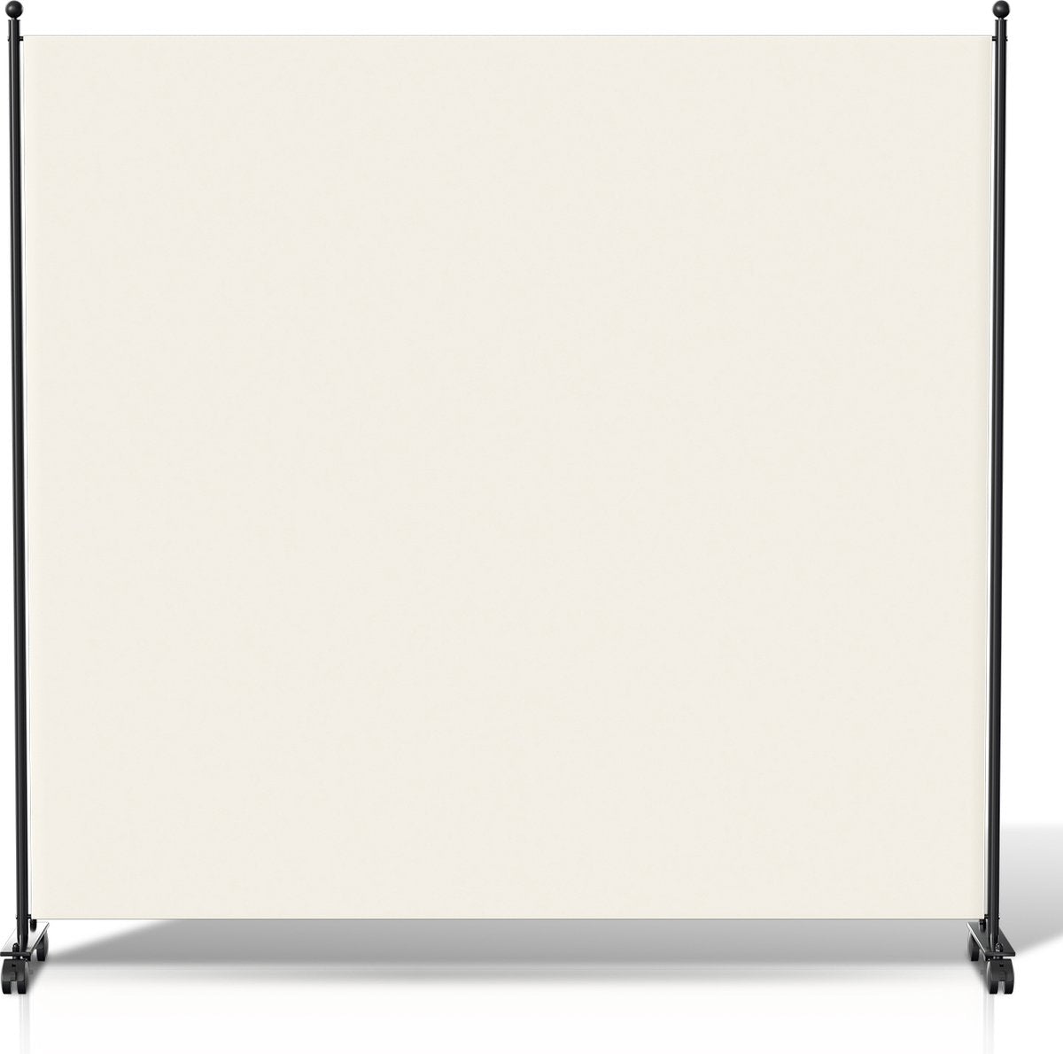 Room divider on wheels with 1 panel - 187 x 181 cm - Room divider Garden Spanish Wall Divider Beige
