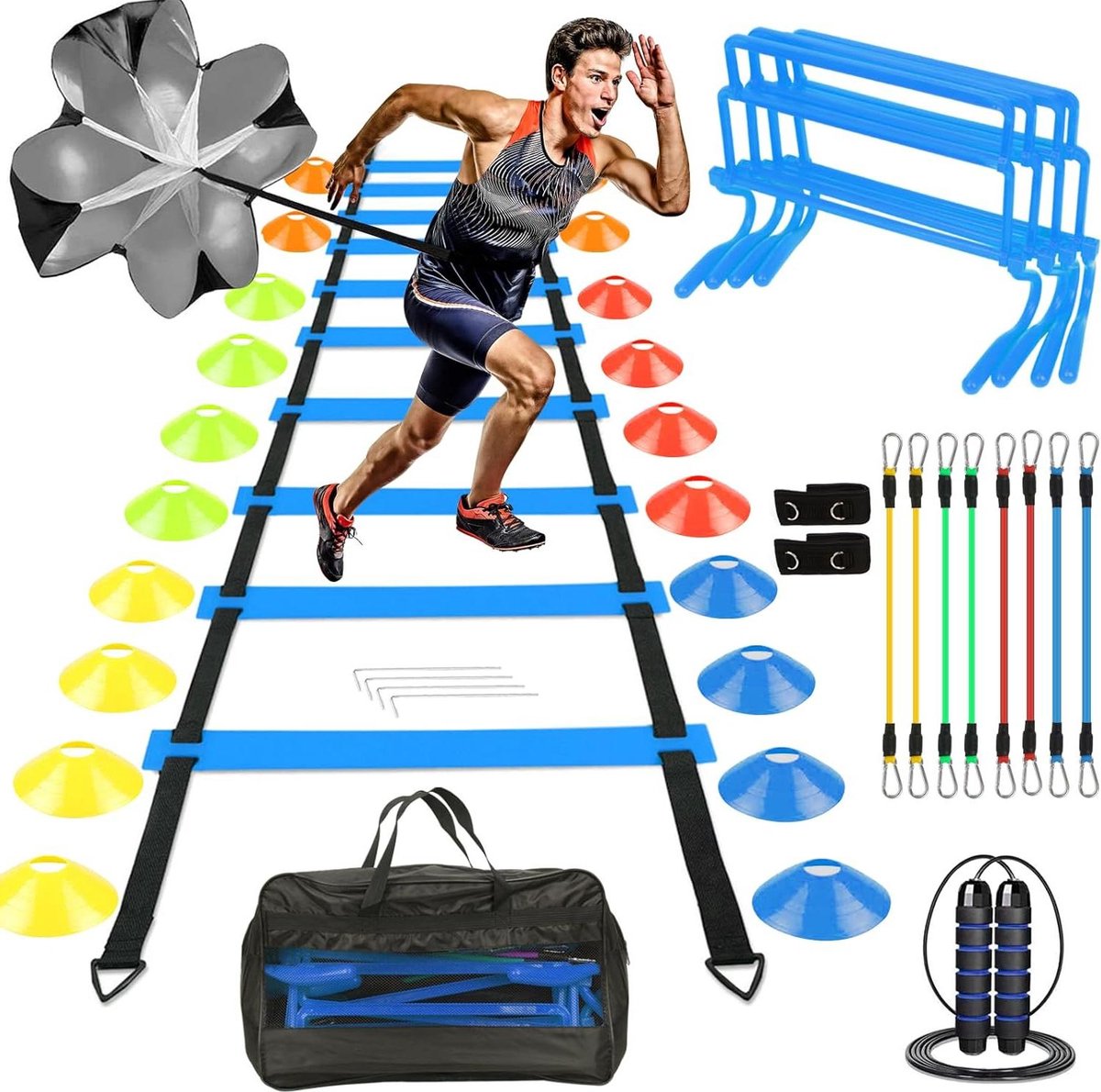 Voetbaltrainingsset - met extra accessoires Voetbal Trainingsmateriaal