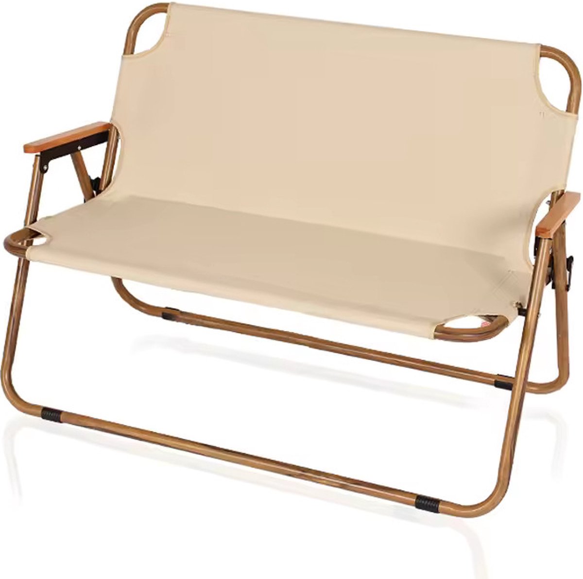 Folding bench - Bench - For Balcony / Camping / Garden - 113x74 cm - Beige