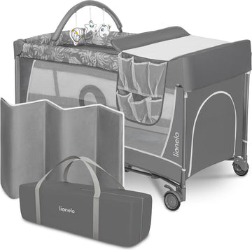 Lionelo Flower - Meegroeibed - Co-sleeper - LockGuard - draagtas - 2in1