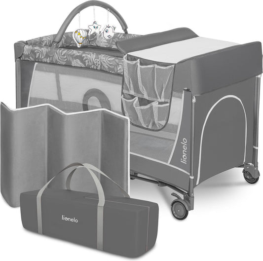 Lionelo Flower - Meegroeibed - Co-sleeper - LockGuard - Draagtas - 2-in-1