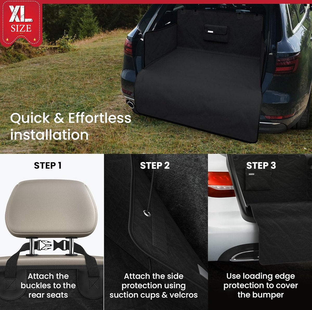 Dog Blanket Car Protective Cover for Back Seat/Boot Bag Transport Bag - Dogs, Car Protection, Boot Protection, Side Protection, Waterproof, Washable, Protective, Soft, Non-Slip, Boot