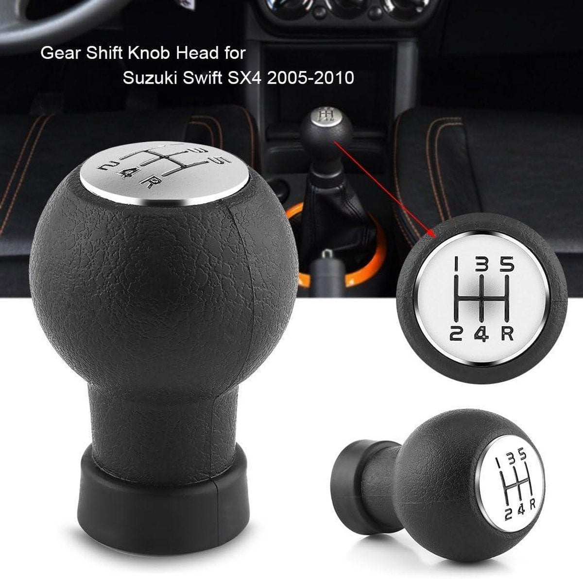 5-Speed Gear Stick Manual Shift Knob - Suzuki Swift SX4 2005-2010 - Universal - Replacement Parts