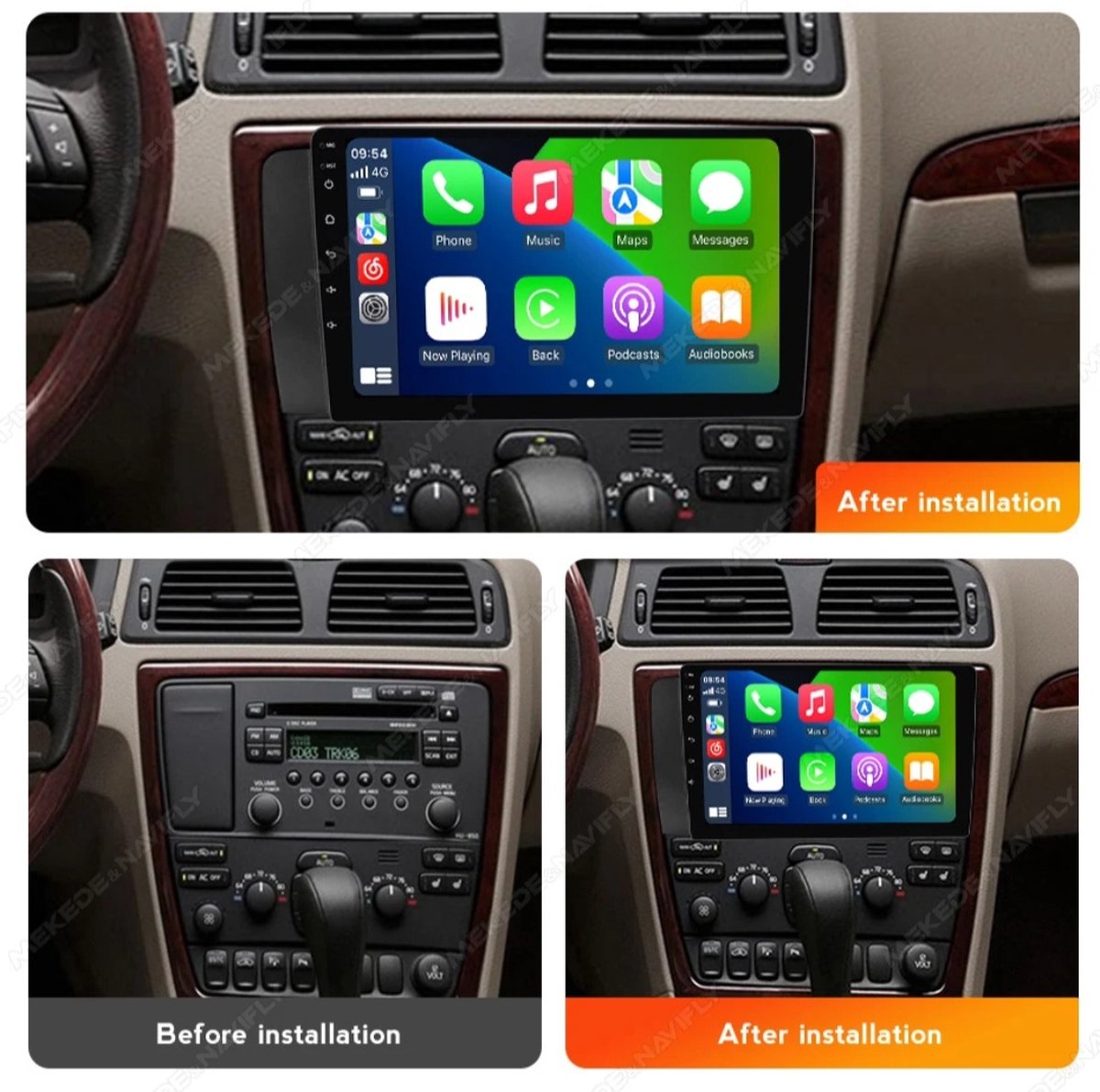 Volvo V70 XC70 S60 S80 | 2004 - 2010 | Carplay & Android auto | 2GB & 32GB | Autoradio met navigatie | Radioscherm | 2004 2005 2006 2007 2008 2009 2020