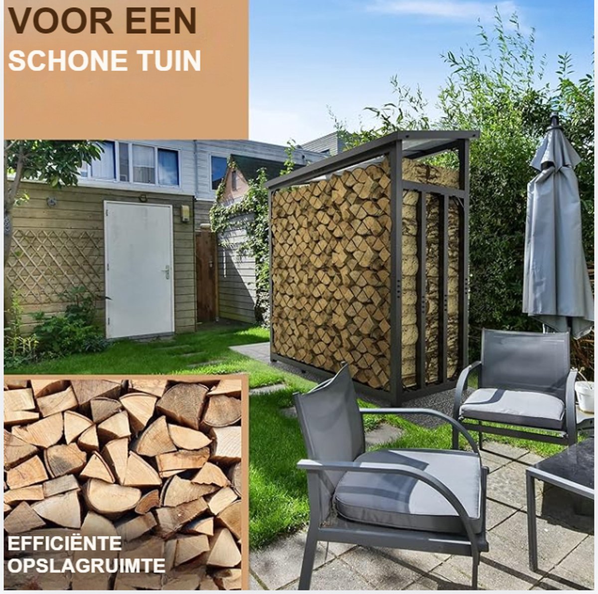 Firewood Rack - Firewood Storage - Indoor - Outdoor