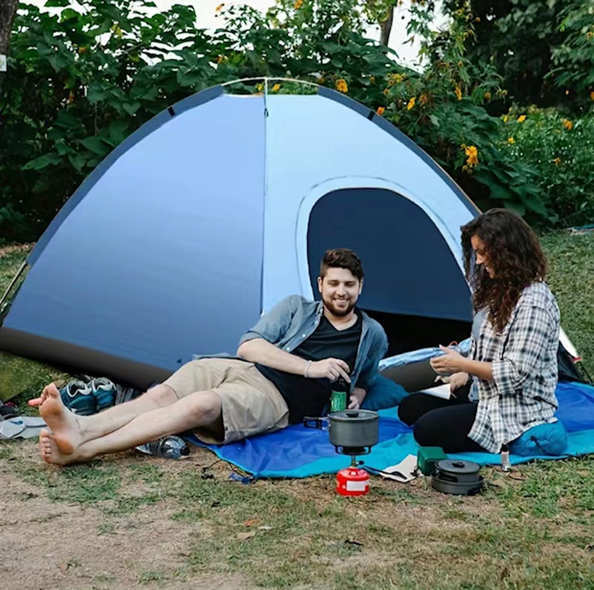 Pop-up tent for 1 person, beach tent, quick to set up, waterproof, lightweight, camping, breathable, for camping, climbing, fishing, survival, festivals