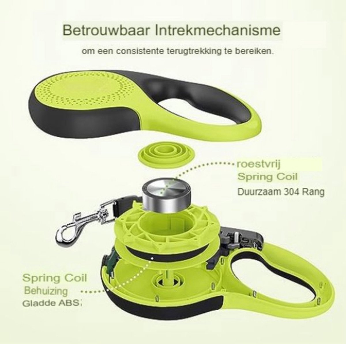 Hondenriem 8 Meter - Flexibele Hondenriem - Rollijn Hond 8 Meter